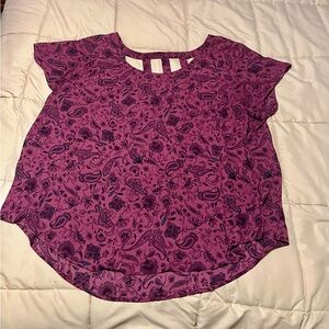 Torrid Purple Paisley Women's Blouse